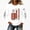 White, variant on longantii Shirts for Women 250 Anniversary Crew Neck Tees Loose Long Sleeve American Flag Clothing Independence Day Pullover Blue XL