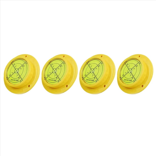 4X de Burbuja Redondo, de Burbuja Circular de Alta PrecisióN de 90X17 mm con 3 Orificios de Montaje, Herramienta de Instrumento de MedicióN