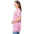 thumbnail image 3 of Woman Within Plus Size Perfect Short-Sleeve Shirred V-Neck Tunic, 3 of 6