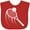 Red, variant on Inktastic Swinging Tennis Racket Boys or Girls Baby Bib