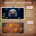 thumbnail image 5 of Intense eyed Eagle Portrait Front License Plate, Funny Standard Plates Personalized Novelty Decorative For Men/Women/Boys/Girls Car 6×12 Inch, 5 of 7