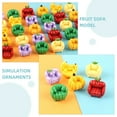 thumbnail image 3 of HOMOBABE 15Pcs Mini Resin Figurines Fruit Sofa Adornment Assorted Color For Home Decoration And Photo Props, 3 of 8
