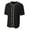 BLACK, variant on Shorts Sleeve Full Button Baseball Top N4184