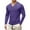 Dark Purple, variant on LNZGNM Men's Long Sleeve Muscle T Shirts Longline Stretch V-Neck Shirts Lightweight Slim Fit Solid Tee Shirt Fashion Business Tees,Khaki L