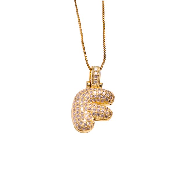 Fiudx Liquidación navideña Collar con colgante de cadena con nombre y letras en inglés, regalo de moda para mujer