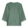 thumbnail image 5 of Timegard Lightweight Cardigan for Women Casual Loose Eyelet Long Sleeve Open Front Jackets Fall Fashion, 5 of 5