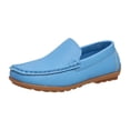 thumbnail image 3 of coXist Kids Toddlers Boys Girls Leather Slip On Loafers Moccasin Boat Dress Shoes, 3 of 7