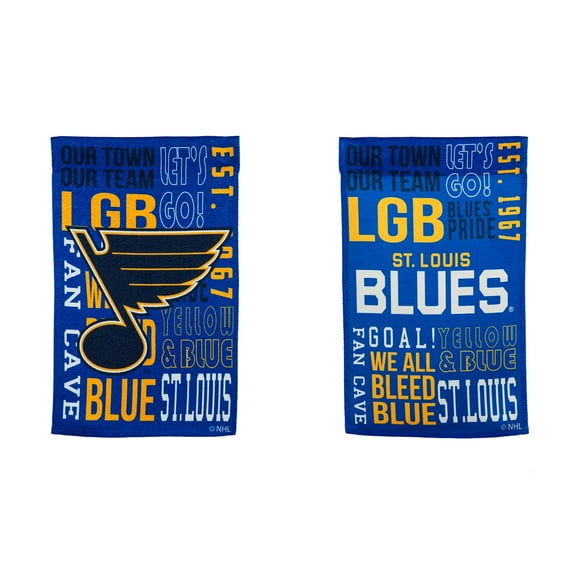St Louis Blues Fan Rules Garden Flag - 13 x 18 Inches