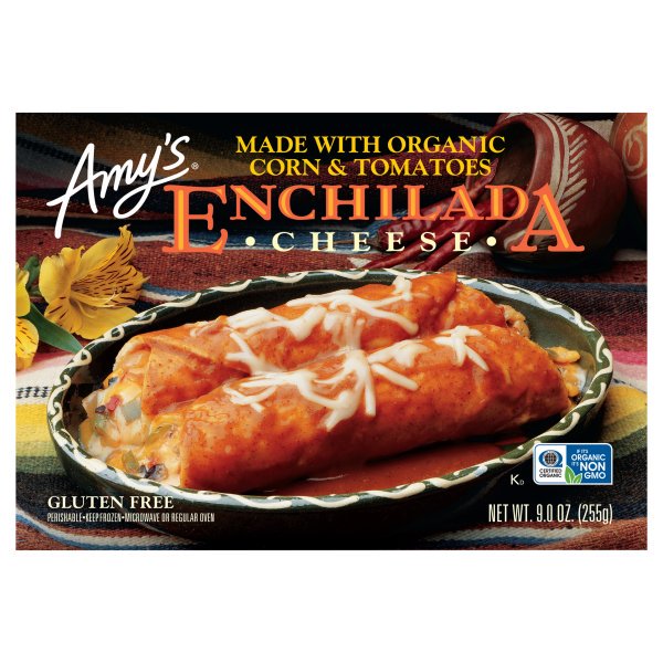 Amy's Cheese Enchilada, Gluten Free, Non GMO, 9Ounce