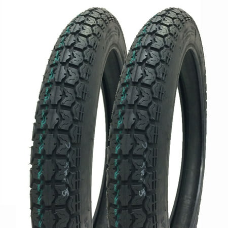 SET OF TWO: 2.75 - 16 (P44) M/C Tires Front/Rear Motorcycle Dual Sport On/Off
