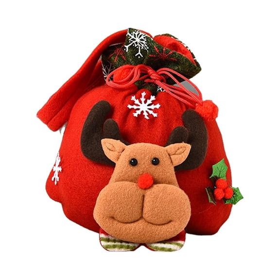 Matsuzay Regalos de Navidad Bolsa Cordón Chocolates Pequeños Juguetes Dulces Bolsa Decoración Type7 NO7