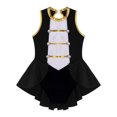 thumbnail image 3 of Yruioon Kids Girls Ringmaster Circus Halloween Cosplay Party Costume Dance Leotard with Mini Top Hat Black 6, 3 of 7