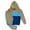Beige/Blue, variant on Men’s 2-piece Heavy Duty Pullover Hoodie suit with standard matching Sweatpants