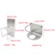 thumbnail image 2 of Soportes de pasta de dientes de acero inoxidable 304 para cepillos de dientes de baño Estante de almacenamiento de cepillos de dientes sin perforar Sweethay HA2854-00B, 2 of 6
