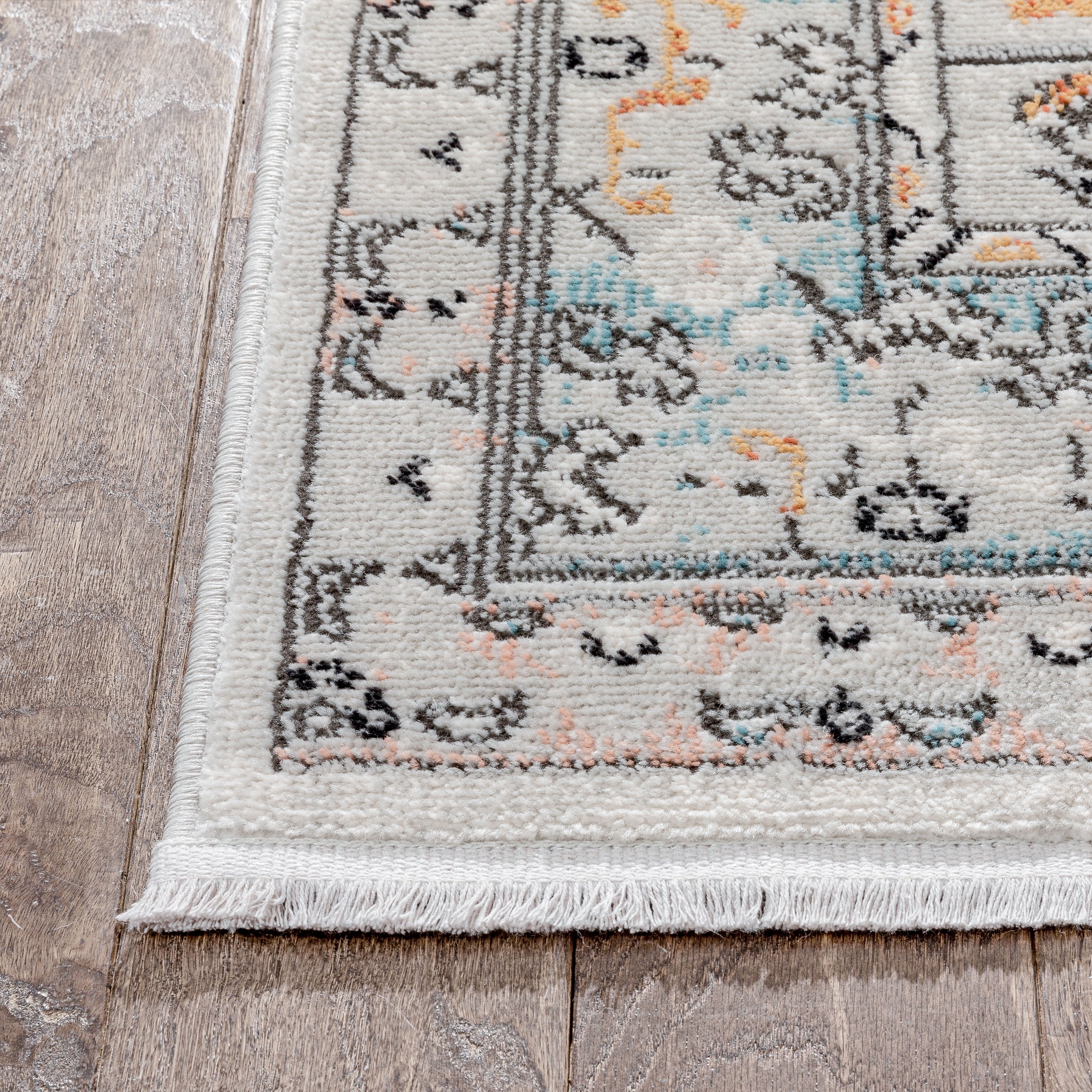 Well Woven Indira1 Jane Vintage Bohemian Aztec Tribal Blue 3'11 x 5'3" Area Rug