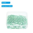 thumbnail image 4 of Uxcell 50 Pieces Metal Paper Clip Drop-Shaped with Box 1 Inch Light Green for Crafts Organize Office Home, 4 of 5