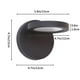 thumbnail image 2 of Lámpara de pared LED moderna para interiores | Montaje magnético giratorio de 360° | Aplique minimalista negro para dormitorio, pasillo, balcón, sala de estar | ABS+PMMA | 5000K | Ahorro de energía, 2 of 5