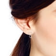thumbnail image 2 of Binding Love Two Linked Hearts Sterling Silver Post Dangle Earrings, 2 of 5