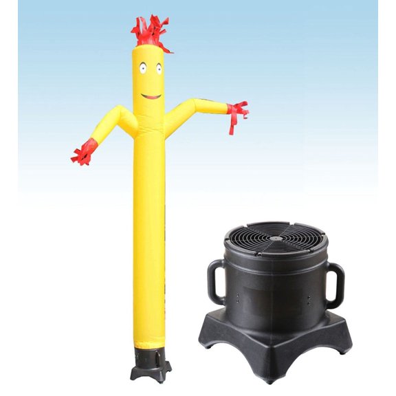 TentandTable Wacky Waving Inflatable Tube Man with Blower - Standard Yellow - 12 Ft