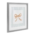 thumbnail image 3 of Stupell Industries Chic Bow with Striped Border Gray Framed Print Under Glass design by PATRICIA PINTO, 13 x 13, 3 of 10