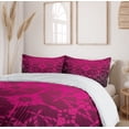 thumbnail image 6 of Ambesonne Magena Duvet Cover Sets, Mosaic Vintage Pattern, 2-Queen, Magenta, 6 of 7