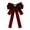 Velvet Black Gray Cr-Red, variant on Womens Rhinestones Pearls Velvets Bowtie Brooch Pin Student Uniform Shirt Jabot Collar Pre Tied Bowknot Necktie Clip