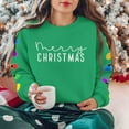 thumbnail image 2 of Lorytime Christmas Womens Crewneck Sweatshirt Fall Letters Print Fleece Shirt Long Sleeve Pullover Tops for Holiday, 2 of 9