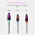 thumbnail image 3 of Brocas para uñas CURACORO Typhoon, 2 vías, carburo, grano grueso, 3 of 8