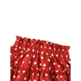 thumbnail image 4 of Franhais 2 Pcs  Baby Summer Outfits,Girls Cold-shoulder Smocked Dot Print Crop Tops + Tiered Skirt, 4 of 9
