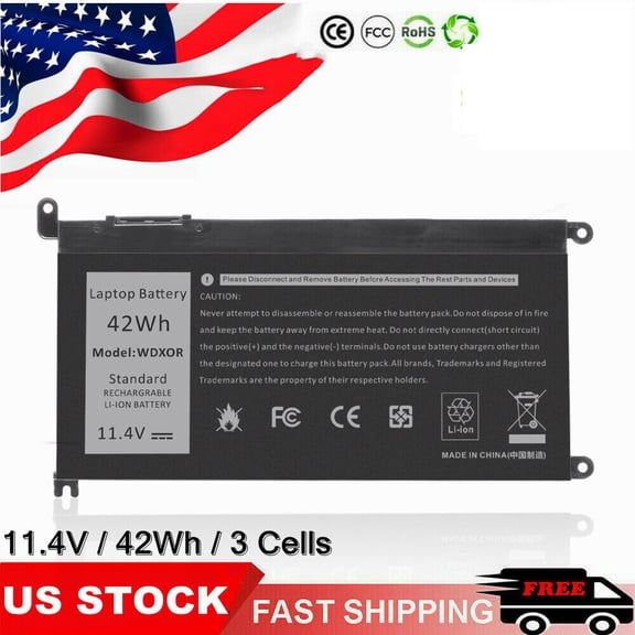 WDX0R WDXOR Battery For Inspiron 15 5565 5567 5568 5578 13 5368 7368 7569 7579