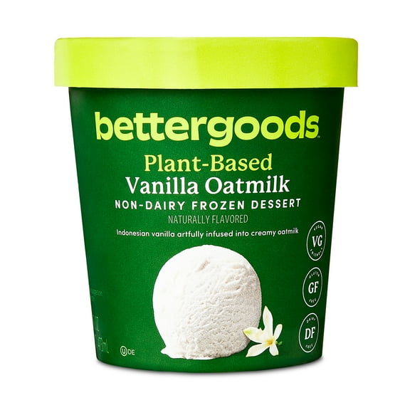 bettergoods Plant-Based Vanilla Oatmilk Non-Dairy Frozen Dessert, 16 fl oz