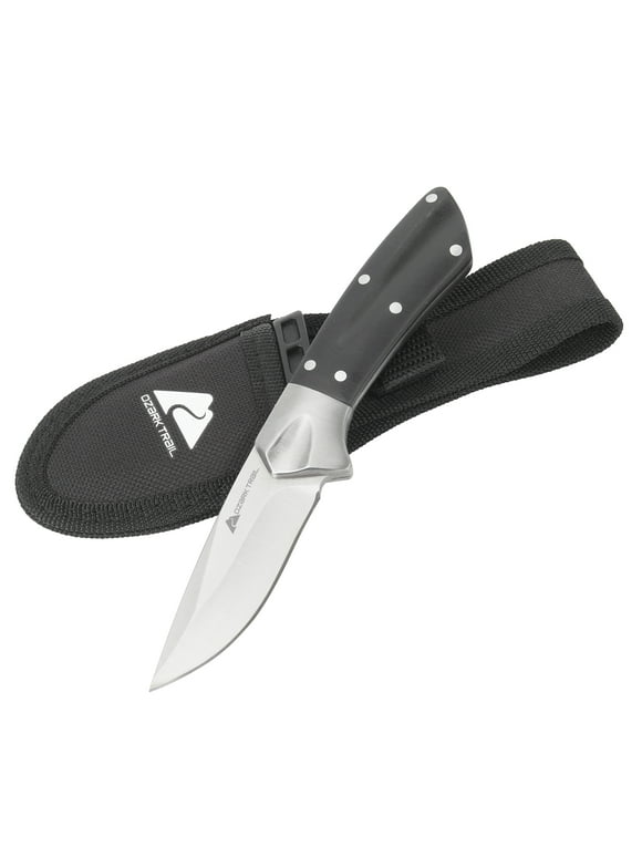 Ozark Trail 7-in Fixed Blade Knife with Stainless Steel Blade and Polypropylene Handle
