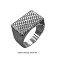thumbnail image 4 of Anillo masculino Diseño especial Anillos para hombres Pequeña ligereza Fácil almacenamiento Dedo Joyería Decoración Accesorios Navidad Ropa, zapatos y accesorios Miscelánea Plata talla 7 Sonducket AP014665-02, 4 of 6