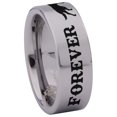 thumbnail image 3 of Stay Wild Wolf Tungsten Carbide Ring, 3 of 9
