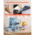 thumbnail image 6 of VEVOR Hat Heat Press Machine, with 4 Interchangeable Platens and Caps Stretcher, Precise Temperature & Time Control, Heat Press for Hats and Caps, for HTV Iron On and Sublimation Projects, Light Blue, 6 of 9