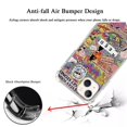 thumbnail image 4 of Hippie Indie Case Compatible with iPhone 13,Unique Art Design TPU Bumper Cover Case, 4 of 6
