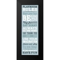 thumbnail image 2 of SD Graphics Studio 11x24 Black Modern Framed Museum Art Print Titled - Playroom Rules, 2 of 5