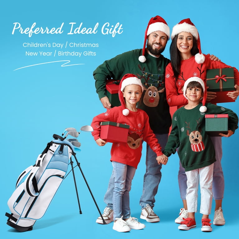 Naipo 6 Piece Junior Golf Club Set with Stand Bag, Light Blue photo 4