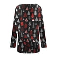 thumbnail image 5 of Christmas Long Sleeve Shirts for Women Bling Christmas Tree Print Tunic Tops Round Neck Casual Holiday Shirt Sweatshirt Womens Clearance Sweaters Sweatshirt Shirt, 5 of 5