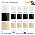 thumbnail image 1 of Tuya Zigbee Smart Light Switch Eu 1/2/3/4 Gang Touch Wall Switch Neutral, 1 of 4