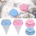 thumbnail image 2 of Spencer 4Pcs Reusable Floating Laundry Lint Fur Catcher for Washing Machine, Pet Hair Fur Remover Portable Lint Mesh Bag Hair Filter Net Pouch "Blue", 2 of 9