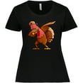 thumbnail image 3 of Inktastic Dabbing Turkey Thanksgiving Women's Plus Size T-Shirt, 3 of 5