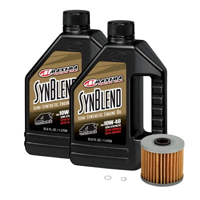 Oil Change Kit Maxima Synthetic Blend 10W-40 for Honda CRF450L 2019