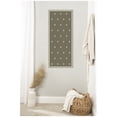 thumbnail image 2 of Kate and Laurel Framed Fabric Pinboard 18 x 42, Green Botanical Block Print Printed Linen Classic Bulletin Board for Use as a Vision Board or Wall Organization, Florence Silver Frame, 2 of 8