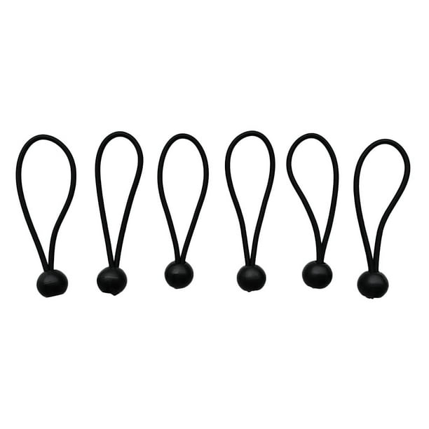 Ball Bungee 4/5/6/8/9 Inch(13/15/20/23cm) Black Bungee Cords Heavy