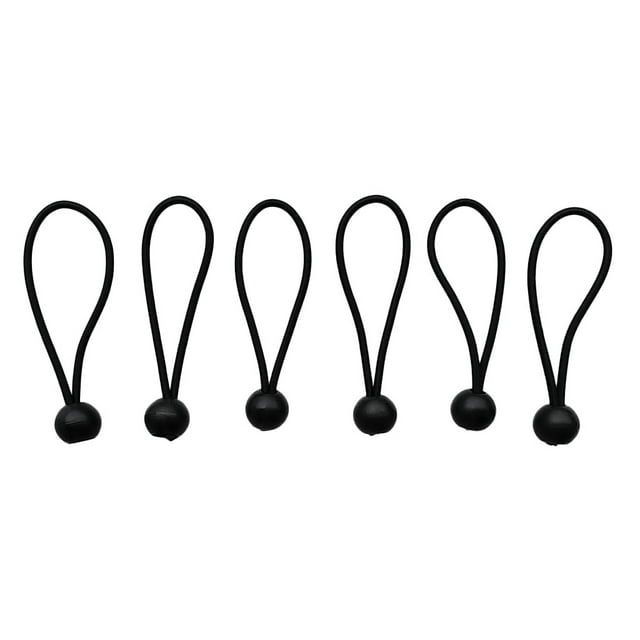 Balle 4/5/6/8/9 Po (13/15/20/23 cm) Cordons Noirs Robustes Cordon de Retenue pour Auvent Bâche Support de Toit Résistant Pouce