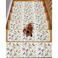 thumbnail image 2 of Stair Treads for Wooden Steps,Bird Leaf Peel and Stick Stair Treads with Adhesive,Spring Summer Tree Branch Farmhouse Retro Non Slip Indoor Stairs Runner Rugs Mats for Elders Dogs 8"x30" 7PCS, 2 of 7