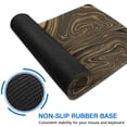 thumbnail image 6 of Brown Line Line Theme&nbsp;desk Mouse Padwaterproofno Slip&nbsp;for Office Home Work Gaminggaming Mouse PadRubber Base Mousepad with Stitched Edges 31.5x11.8inches, 6 of 7