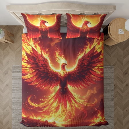 Lotusprinthandmade Phoenix Lovers Bedding Set