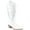 White, variant on Women's Mid Calf Cowgirl Boots Cowboy Boots Pointed Toe Fashion Slip-On Chunky Heel Embroidery Stitched Western Camel Boot